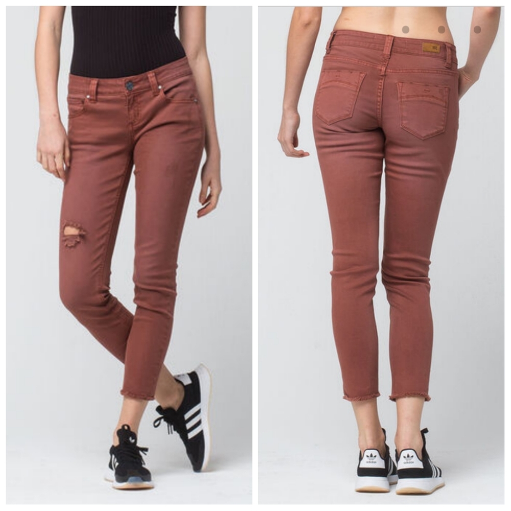 RSQ BAJA ANKLE RUST JEANS